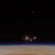 The Mandalorian flies into Tatooine.